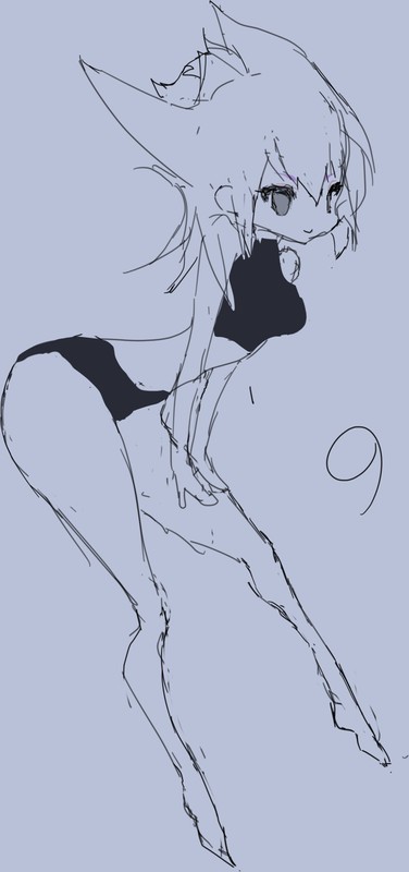 下描き