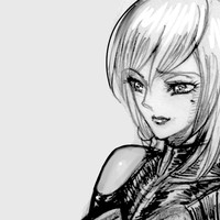 Geraldine Lukas(ジェラルディン・ルカ) (ラフスケッチ) 尋問とミット打ち