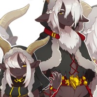 ヤギ獣人立ち絵