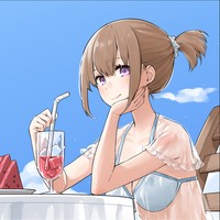 アイスを食べながらフレンドクイズの答え合わせ