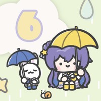 【フォロワーさん向け🎁】6月のスマホカレンダー配布ですっ☔✨