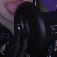 ASMR研究〈004〉レザーチャイナ服でゴム手袋フェチ研究🧤