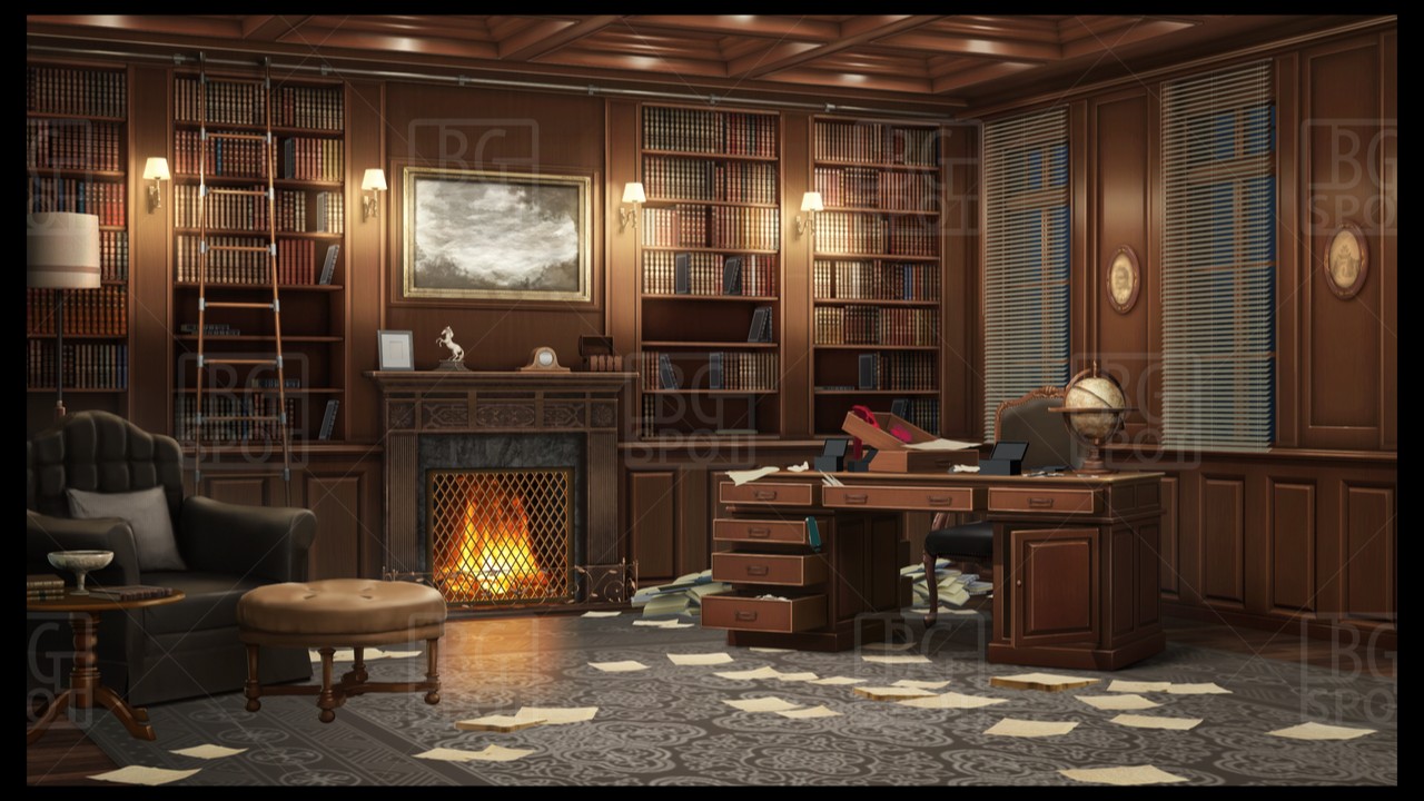 【制作状況07】第二回「暖炉のある書斎」の差分アンケートの結果発表！