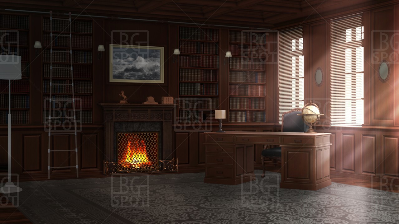 【制作状況02】「暖炉のある書斎」の差分アンケートが始まりました！