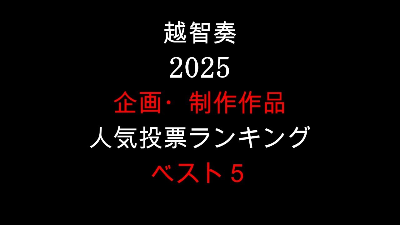 2025年人気投票ランキング