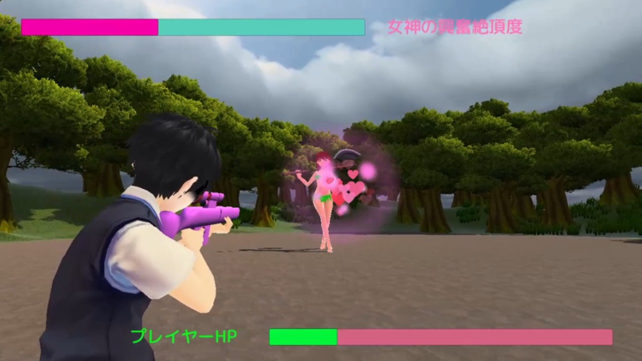 3Dアクションゲーム【女神ハンター】の進捗#女神のジャンプ攻撃の追加と部分射撃の仕様追加