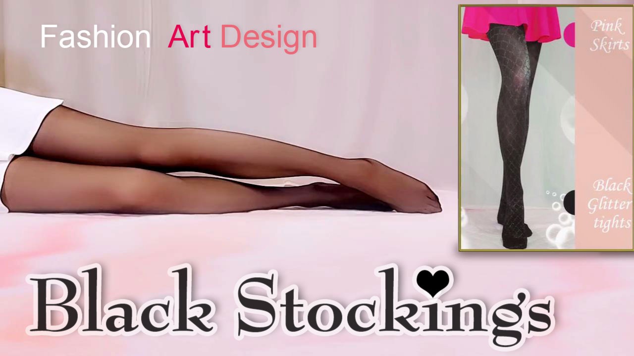 【Art】黒ストッキングと白ミニスカート【Stockings and Skirts】
