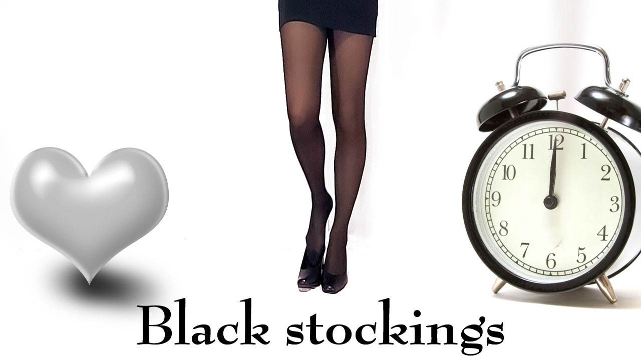 黒ストッキングとパンプス【stockings】