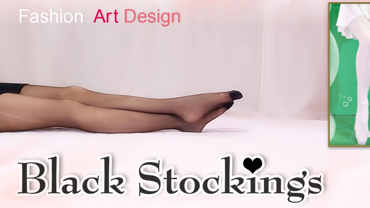 【Art】ダメージ黒ストッキングと黒ミニスカート【Stockings】