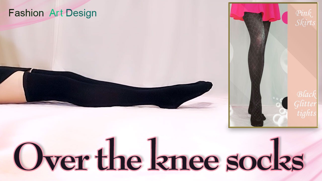 【Art】黒ニーハイと黒ミニスカート【over the knee socks】