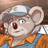 【即落ち2コマ】コアラの整備士さん【差分4枚+】