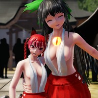 お燐お空の巫女バイト