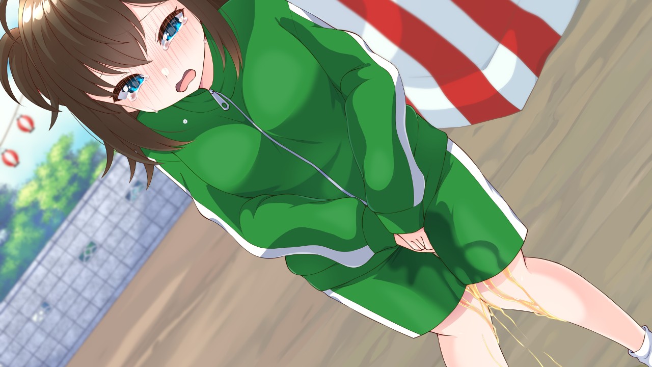 体操着の女の子が恥ずかしそうにお漏らしする作品 - エロカフェ - Ci-en（シエン）