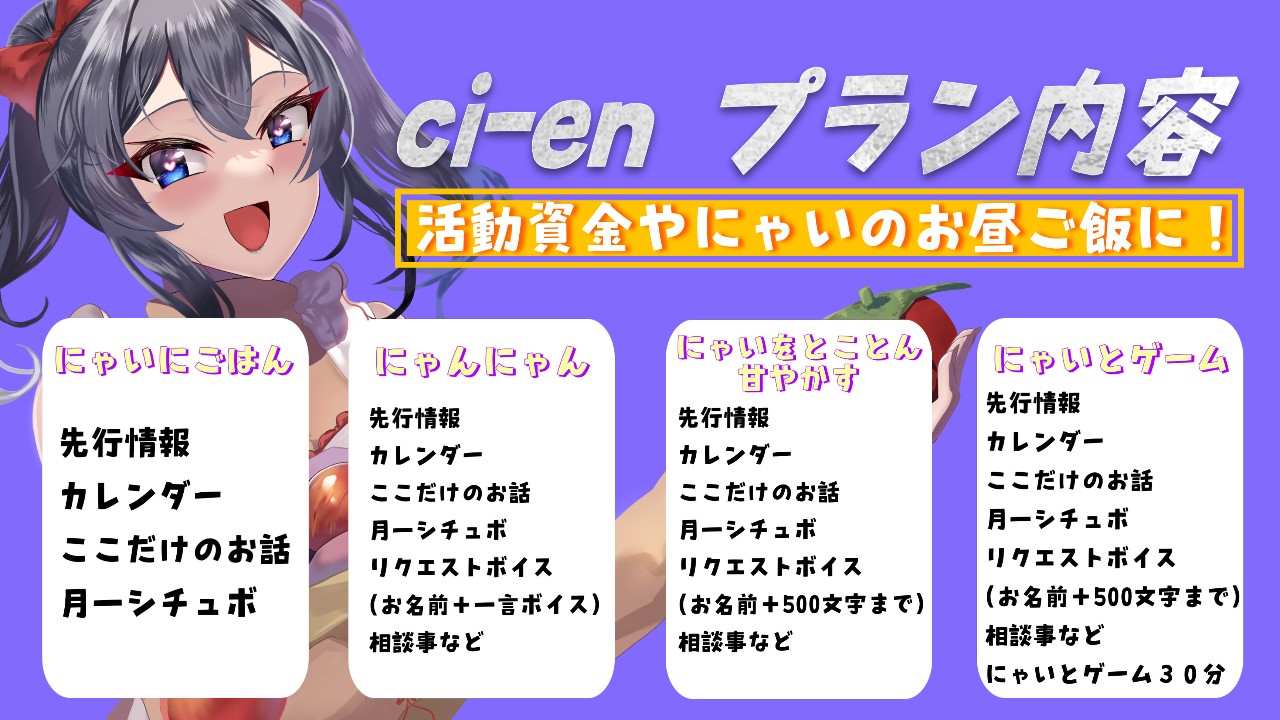 プラン追加と変更などのお知らせ
