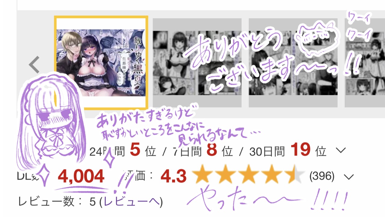 4000DL感謝&バナー作ってもらいました！