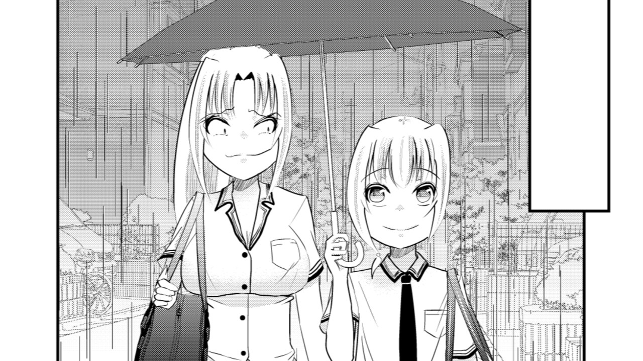 ショート漫画版結婚を前提に交際中の姉弟　相合傘