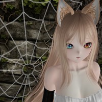 蜘蛛の巣でもがく