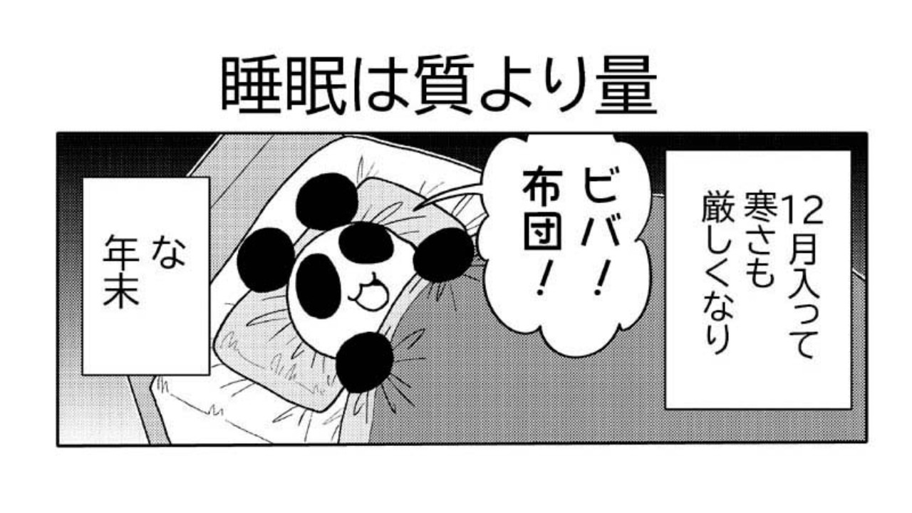 漫画日記「睡眠は質より量」