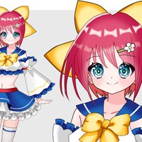 [新作]全身立ち絵素材・ファンタジー衣装044《アイドル魔法少女04》