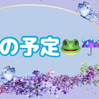 6月の予定🐸☔
