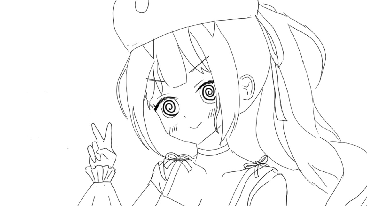 【画像あり】スネコたんのイラスト【WIP2】【線画】