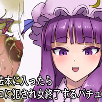どスケベ魔法本を体験するパチュリー