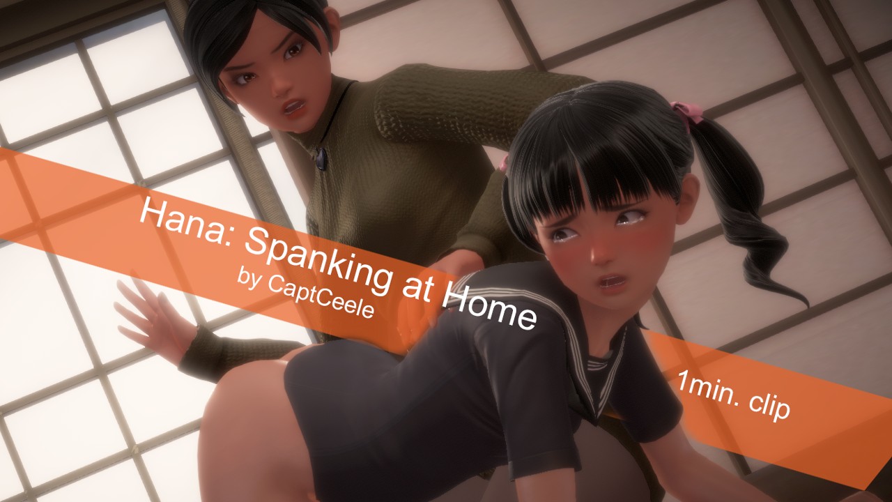 Hana Spanking at Home