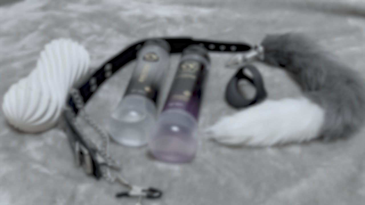 【動画】オモチャ紹介「尻尾付きアナルプラグとコックリングを着けて...」