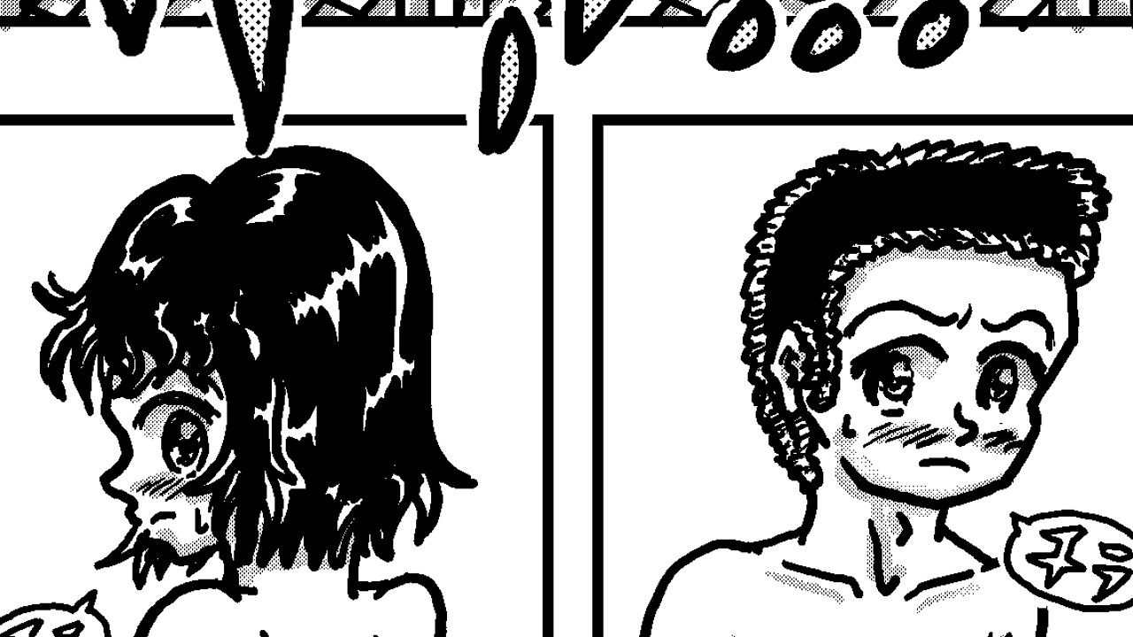漫画「水泳部男女が裸でプールに入る話」８ページ（日、En）