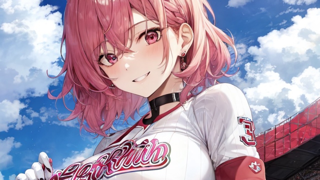 【厳選イラスト8枚】ベースボールガール様