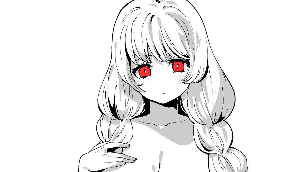 「シスターエイラは選べない」のメインビジュアルと立ち絵が完成しました