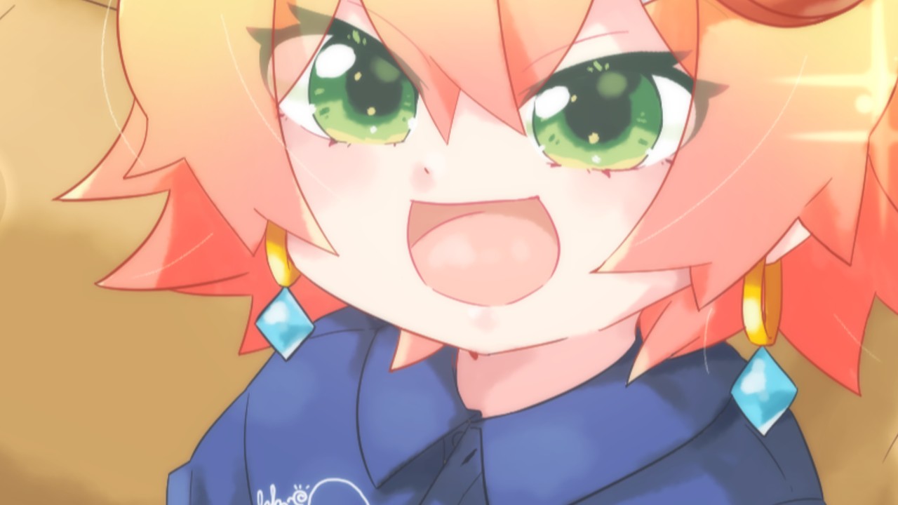 美味しいものをもぐもぐする忍音ニコ