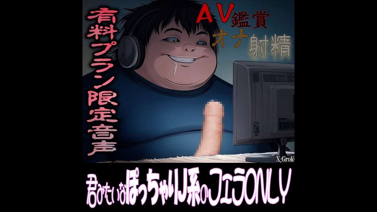 【有料】ＡＶ鑑賞オナ射精『君みたいなぽっちゃりＪ系たんのフェラは最高♡』