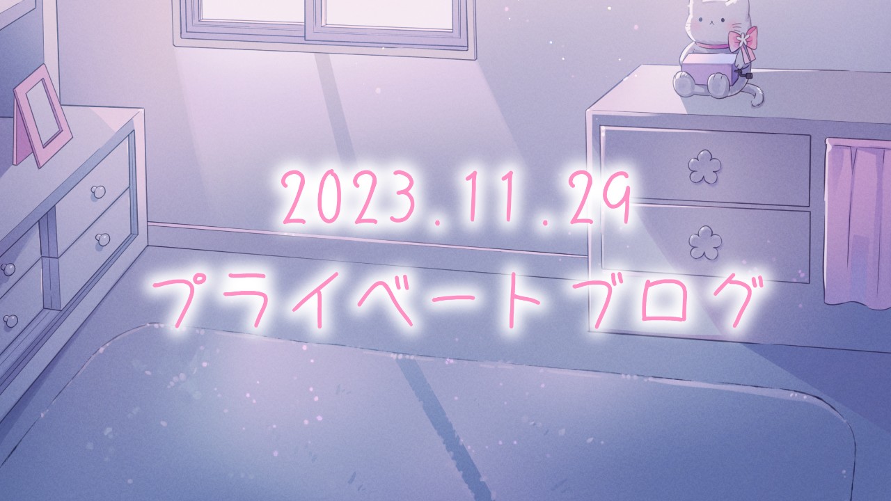 2023.11.29❁*.ﾟ
