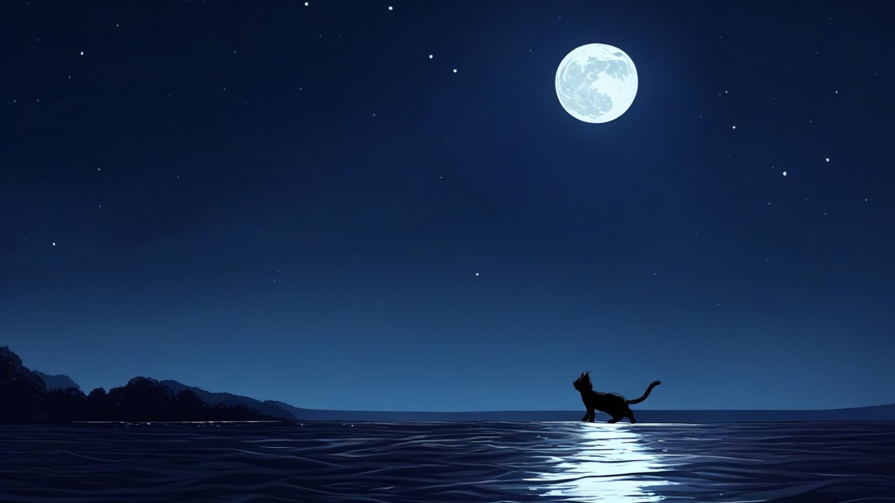 [13] moon and sea