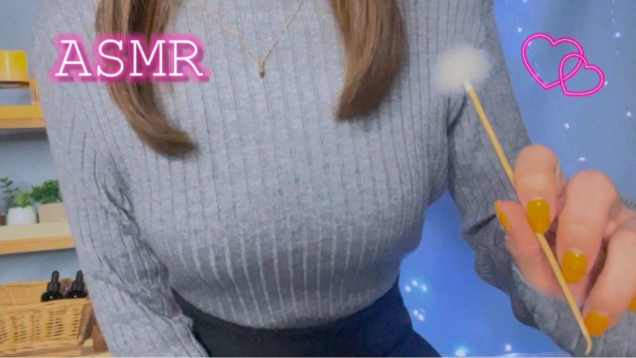 ［動画］イタズラ彼女の気持ちよく眠れる耳かき♥️🤫ASMR