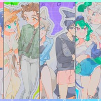 【支援プラン】アクスタイラスト・らくがき本サンプル公開・準備号リリカイ漫画4p