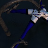 巨大戦姫ナギサ　触手ヘソ責め