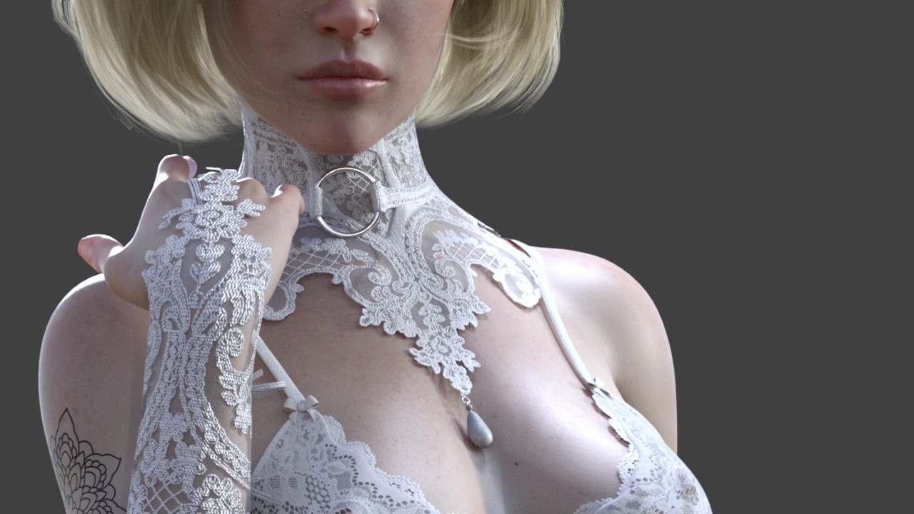 Reese #3 - White lingerie