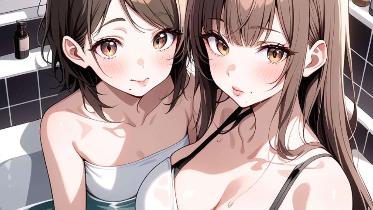 【レズ向けASMR】一緒にお風呂入ろ…？距離近めの甘い囁き🌙安心して聴ける癒しボイス