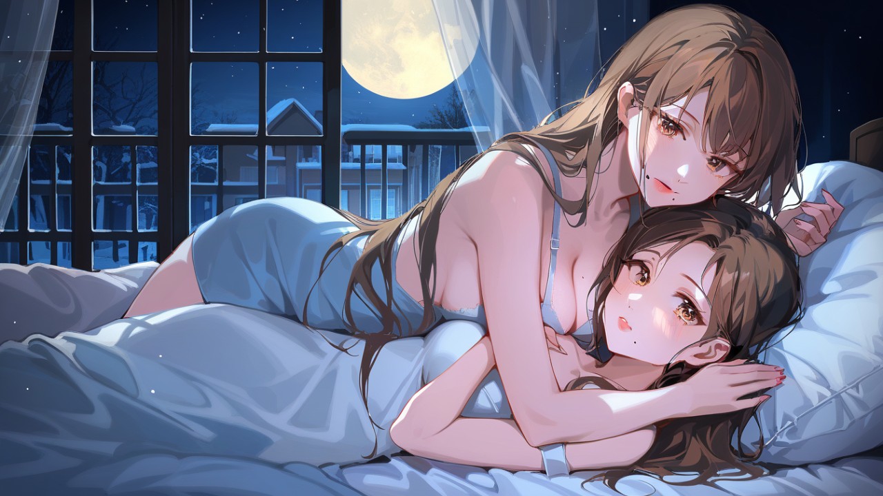 【囁きASMR】女の子の部屋で夜更かしトーク🌙距離が近すぎる夜💙イヤホン推奨♡⸝⸝