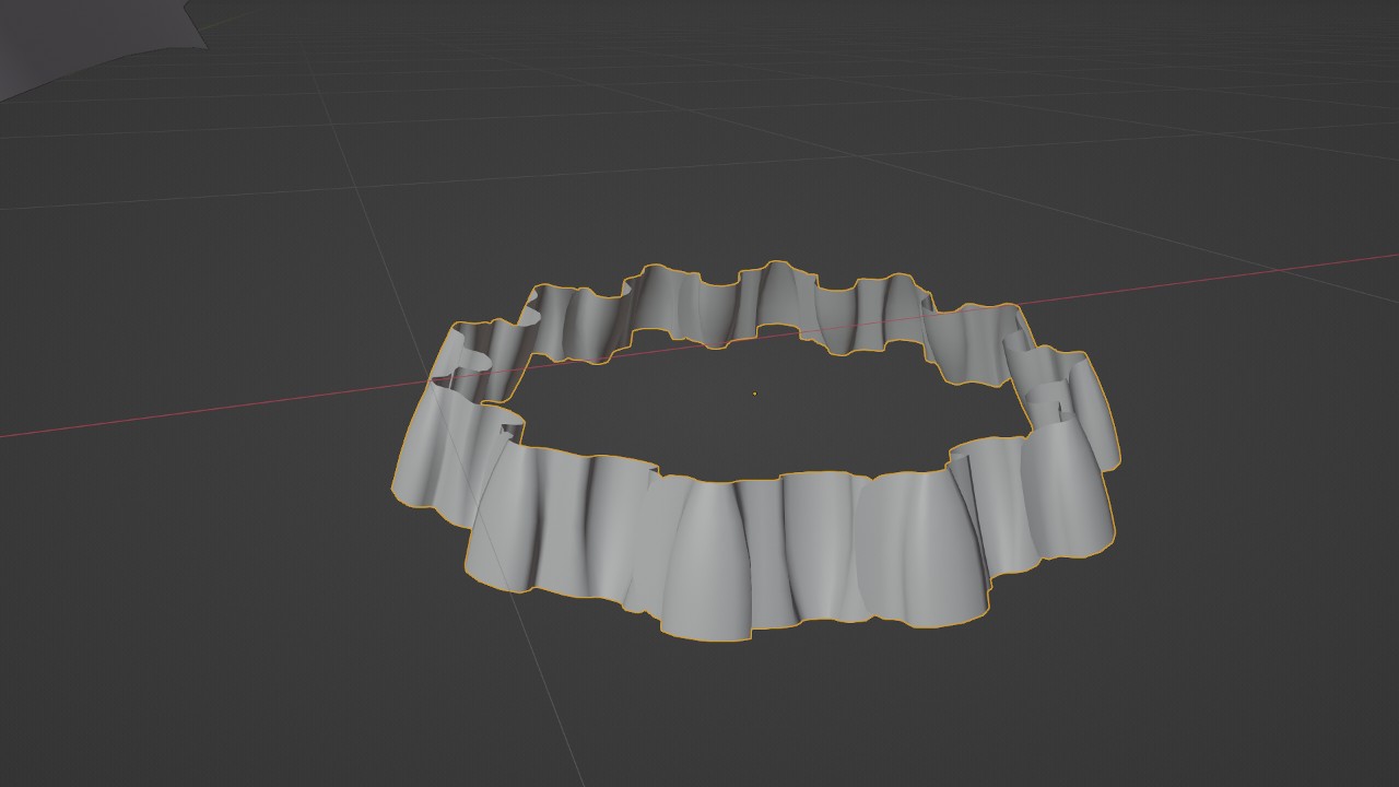 【3Dシューティングゲーム個人制作奮闘記】その4　フリルを作ってみた【Blender】