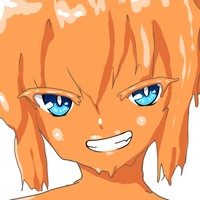 マキで黄色ペイントメッシー