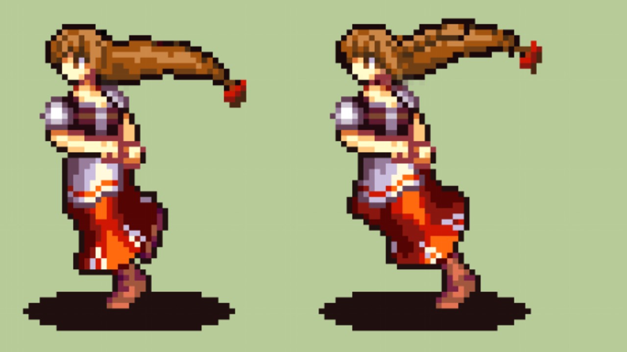 Seven Days Later Lovers 主人公の戦闘ドット絵制作日記。