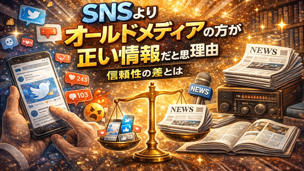 SNSよりオールドメディアの方が正しい情報だと思う理由