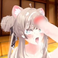 美少女マヌカちゃんの頭を掴んでイラマチオ&ぶっかけする|VR|Quest|3Dアバタ