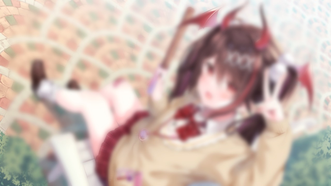 5月の描き下ろし壁紙「きららと遊園地デート」