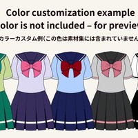 【配色カスタム例】同じ衣装でも色でここまで変わります！