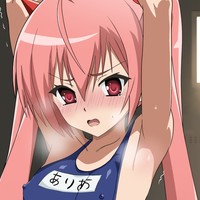 サイドカットスク水で快楽○問訓練に耐えるアリアさん