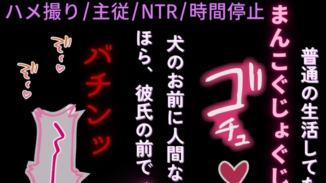 【ハメ撮り/主従/NTR/言葉責め】ご主人様から再〇〇♡～僕ら以外時間停止～